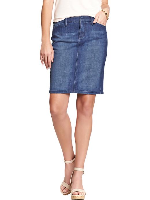 View large product image 1 of 2. Women's Denim Pencil Skirts