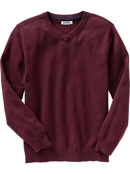 View large product image 1 of 1. Boys Uniform V-Neck Sweaters