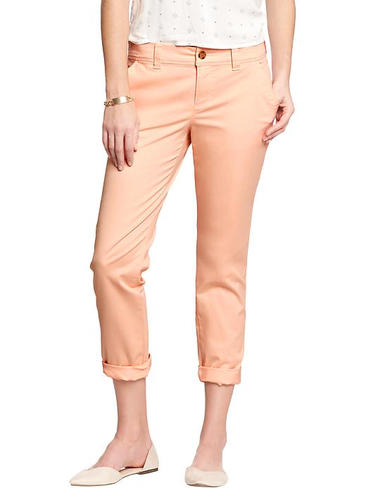 View large product image 1 of 2. Women's Boyfriend Skinny Khakis (24-1/2")