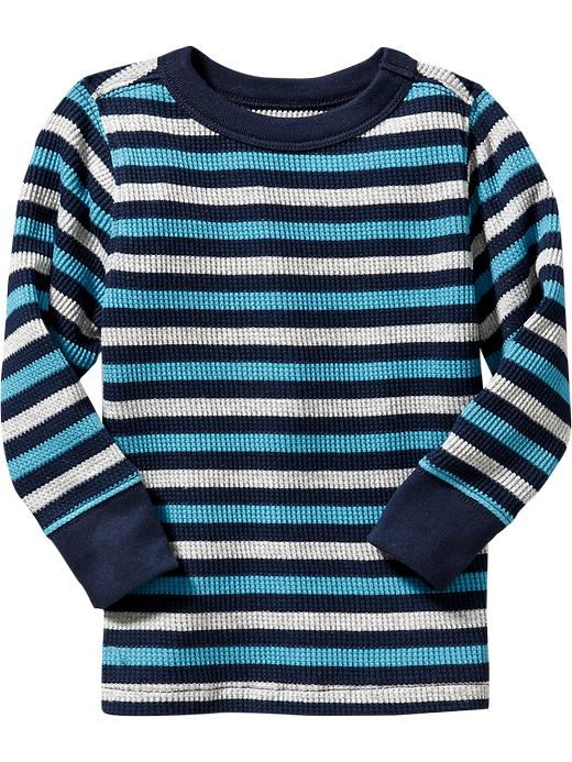 View large product image 1 of 1. Striped Waffle-Knit Tees for Toddler