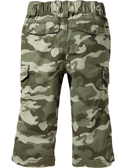 View large product image 2 of 2. Cotton Canvas Pull-On Cargo Pants for Toddler