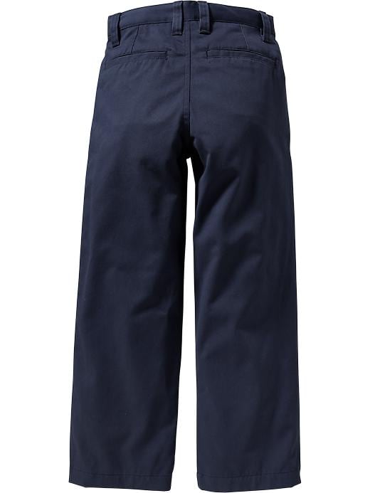 View large product image 2 of 2. Pleated Straight-Leg Uniform Khakis for Boys