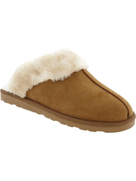 Image number 1 showing, Women's Sherpa-Style Slip-Ons