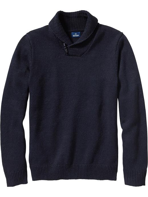 View large product image 1 of 1. Men's Shawl-Collar Sweaters