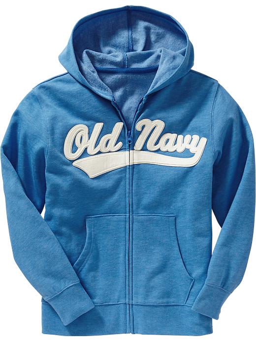 View large product image 1 of 1. Boys Logo-Applique Zip Hoodies