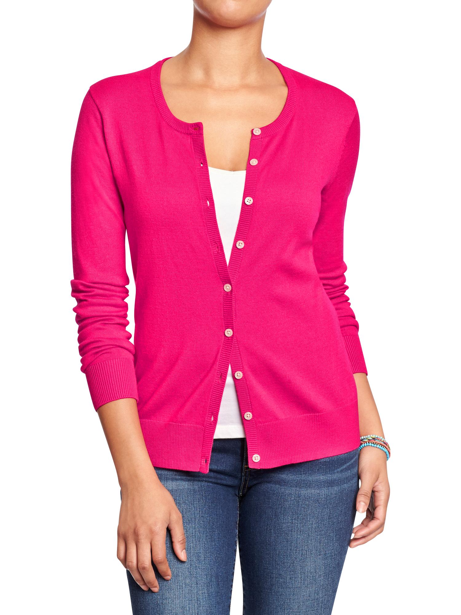 Women S Crew Neck Cardigans Old Navy