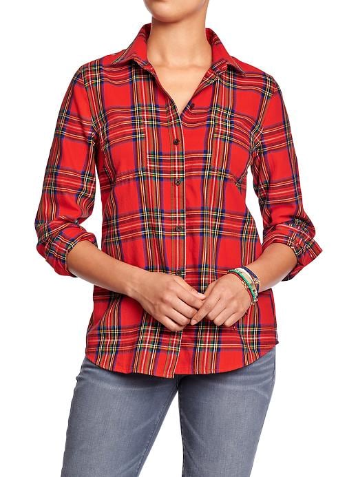 View large product image 1 of 1. Women's Plaid Flannel Shirts