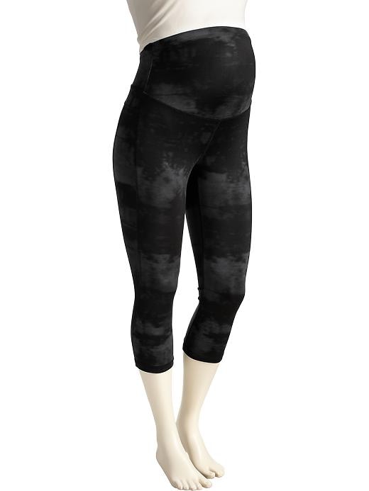View large product image 1 of 1. Maternity High-Waisted Elevate Compression Crops