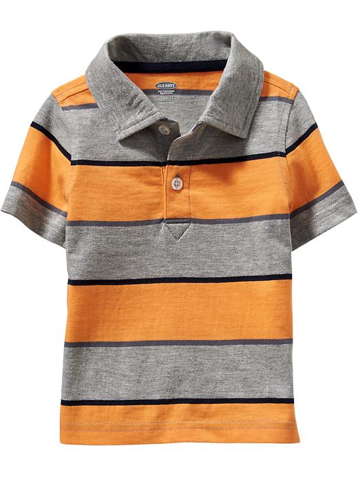 View large product image 1 of 1. Striped Jersey Polos for Toddler