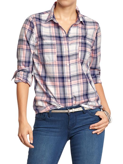 View large product image 1 of 1. Women's Plaid Flannel Shirts