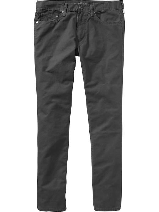 View large product image 1 of 1. 5-Pocket Slim Canvas Pants