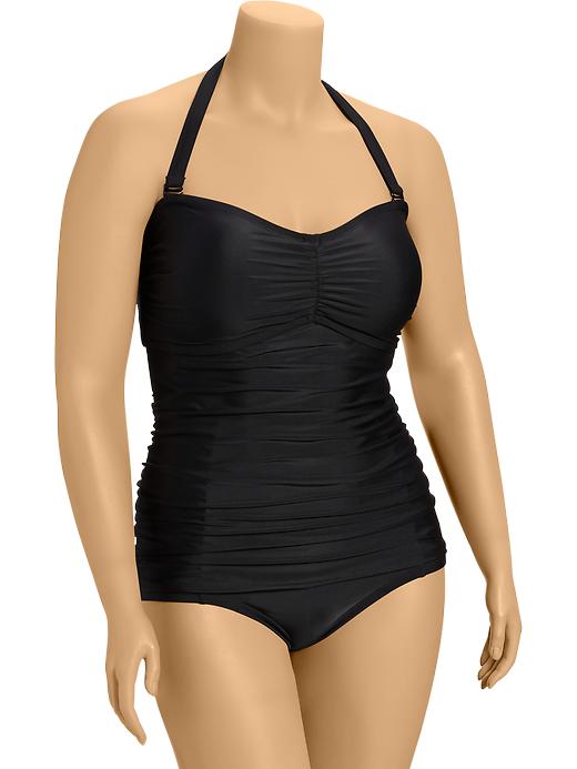 View large product image 1 of 2. Women's Plus Halter Tankini Tops