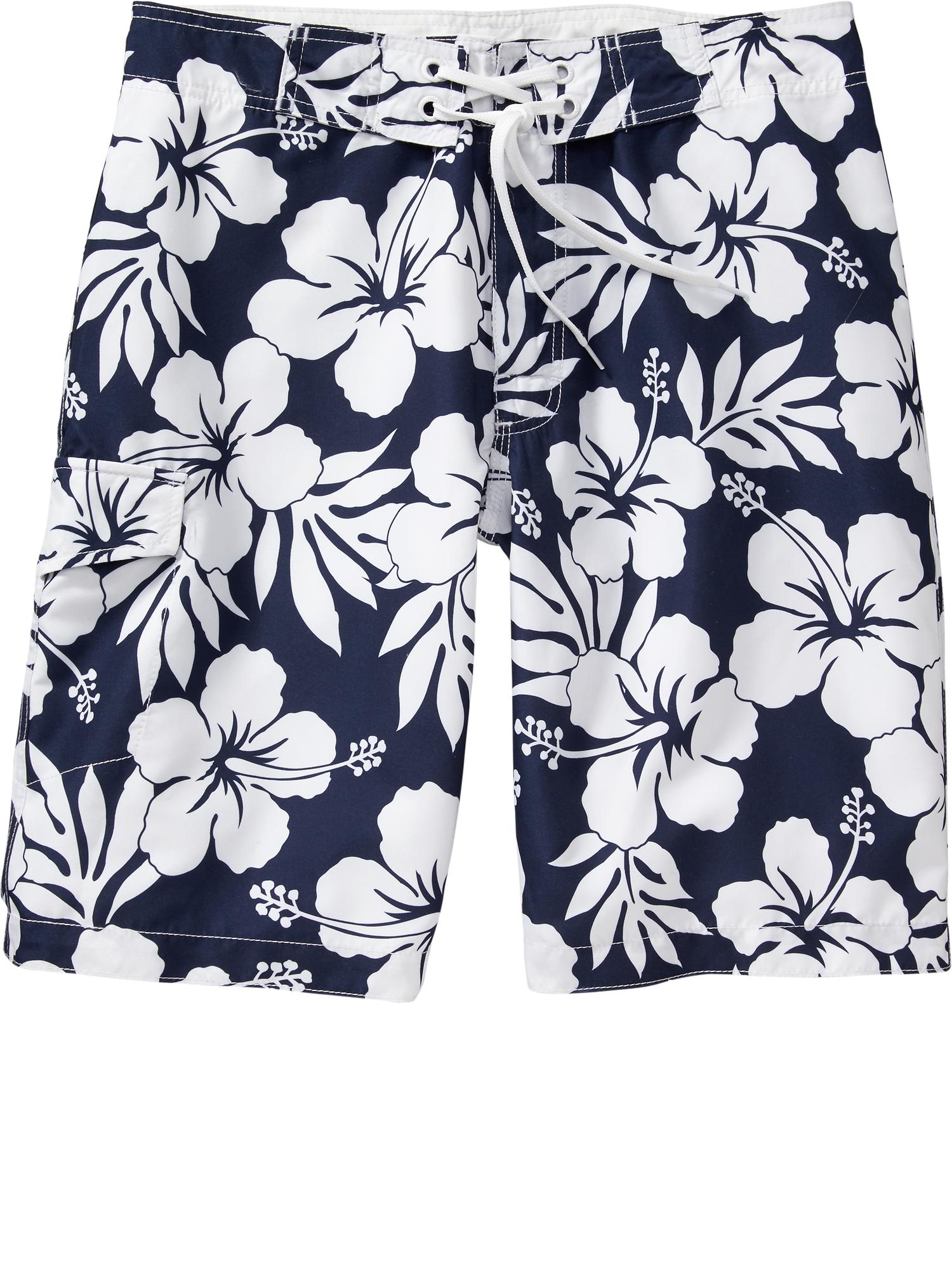 View large product image 1 of 1. Men's Patterned Board Shorts (10")