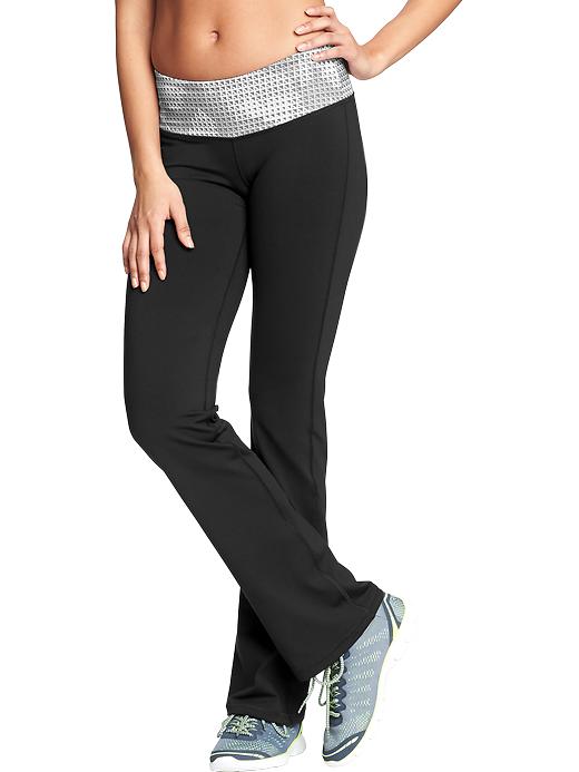 View large product image 1 of 2. High-Rise Boot-Cut Compression Pants for Women