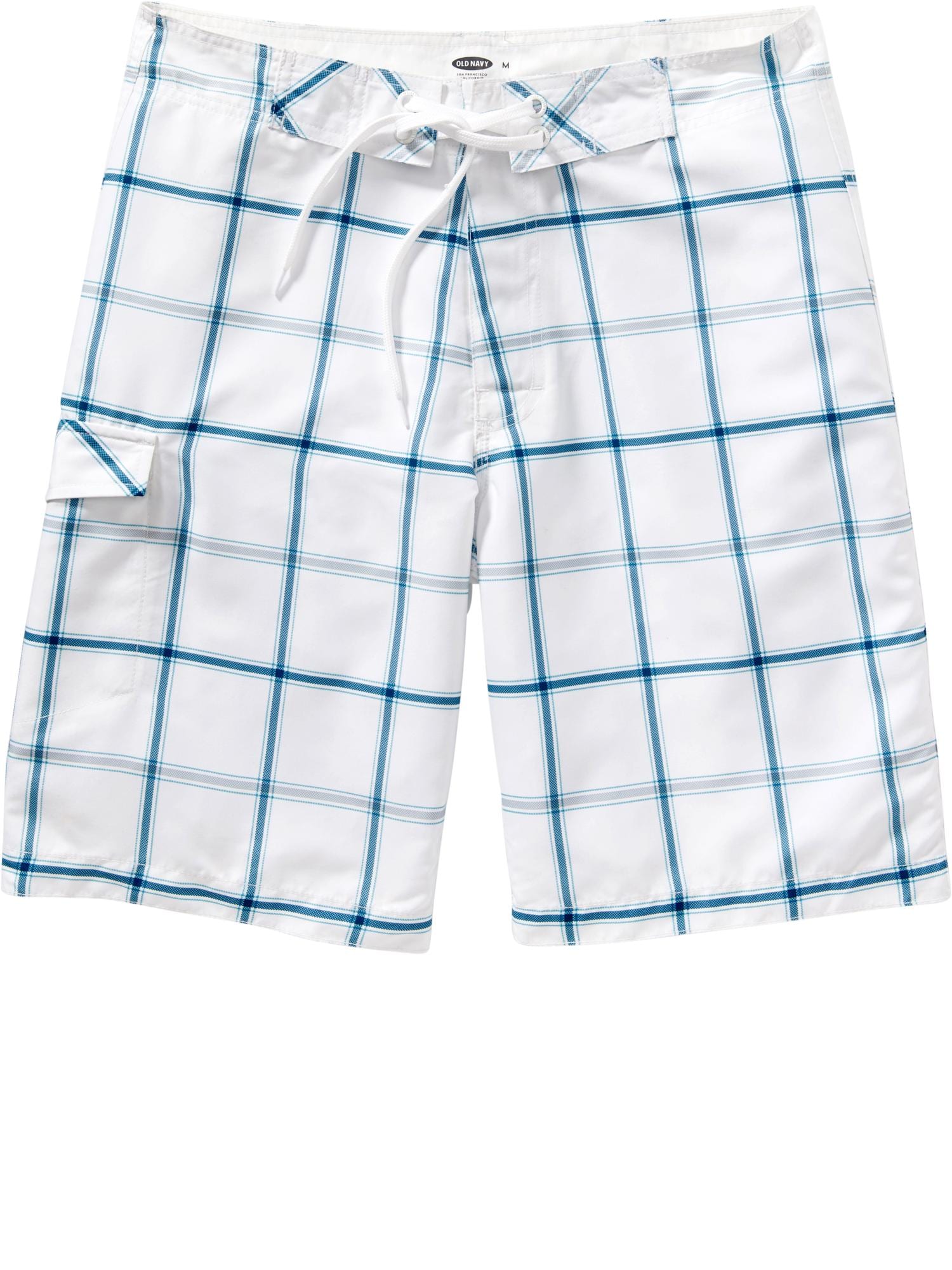 View large product image 1 of 1. Men's Plaid Board Shorts (10")
