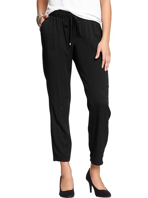 View large product image 1 of 2. Women's Drapey Twill Pants