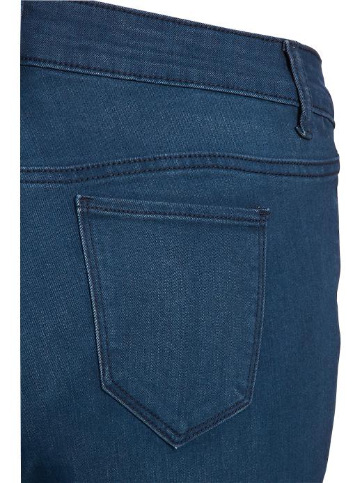 View large product image 2 of 2. Women's Plus The Rockstar Mid-Rise Cropped Jeans