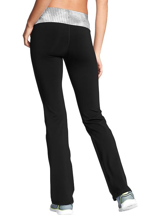 View large product image 2 of 2. High-Rise Boot-Cut Compression Pants for Women