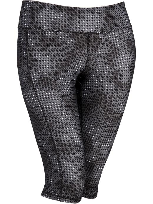 View large product image 1 of 1. High-Rise Go-Dry Compression Plus-Size Capris