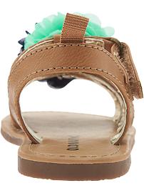 View large product image 3 of 5. Flower-Strap Sandals for Baby