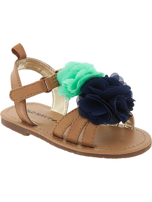 View large product image 1 of 5. Flower-Strap Sandals for Baby