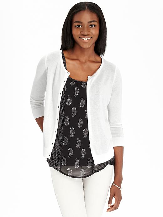 View large product image 1 of 1. Women's Lightweight 3/4-Sleeve Cardigans