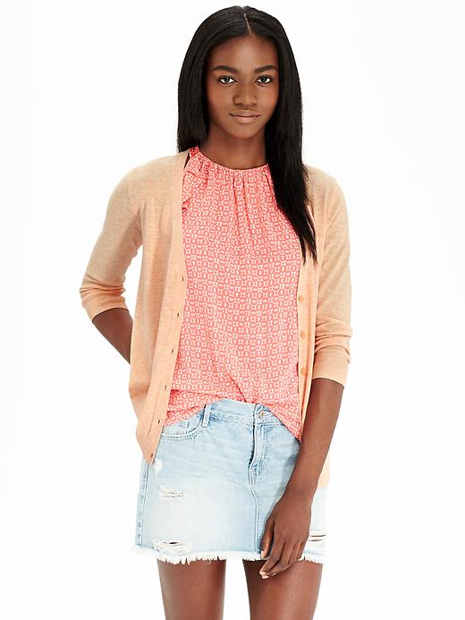 View large product image 1 of 1. Women's 3/4-Sleeved V-Neck Cardigans