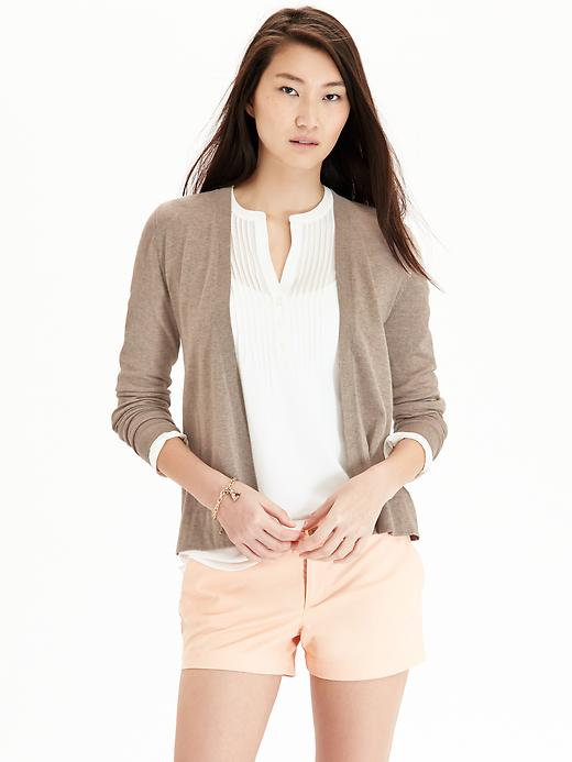 View large product image 1 of 2. Lightweight Open-Front Cardigan