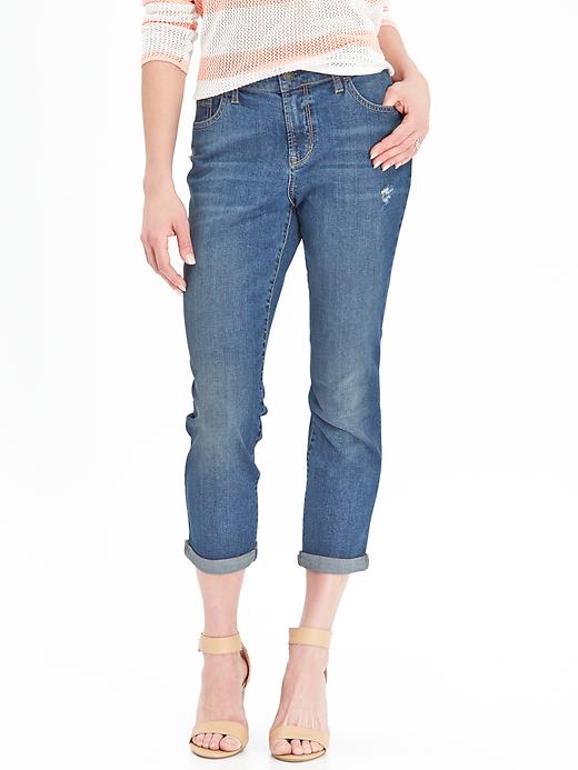View large product image 1 of 1. The Sweetheart Denim Capris (24")