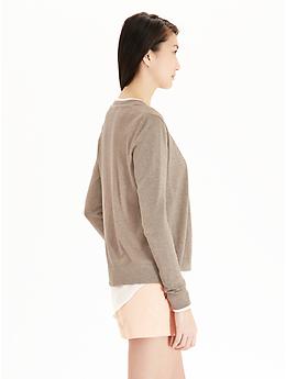 View large product image 2 of 2. Lightweight Open-Front Cardigan