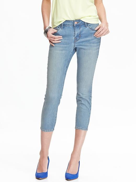 View large product image 1 of 2. Women's Mid-Rise Rockstar Cropped Jeans