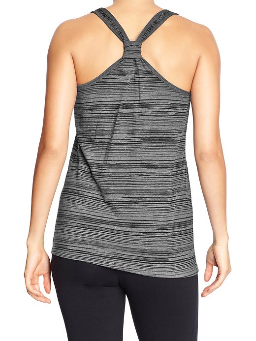 View large product image 2 of 2. Women's Old Navy Active Knotted Racerback Tanks