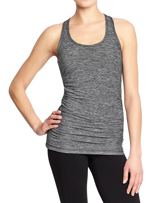 View large product image 1 of 1. Go-Dry Ruched Tank