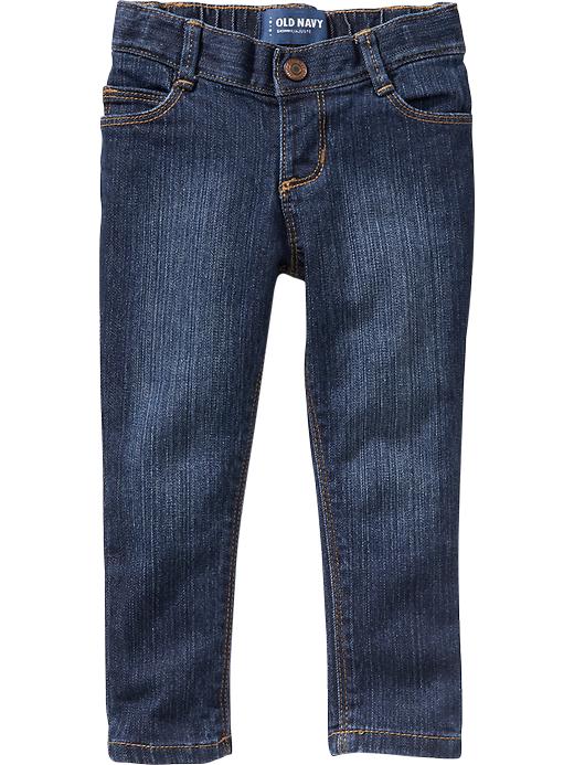 View large product image 1 of 2. Medium-Wash Skinny Jeans for Toddler Girls