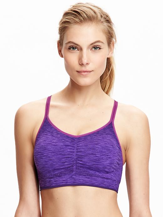 View large product image 1 of 1. Seamless Light Support Sports Bra for Women