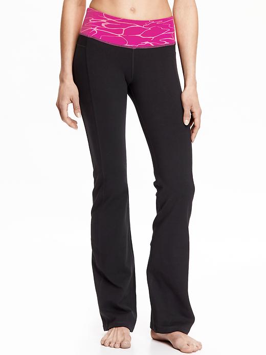 View large product image 1 of 2. Mid-Rise Yoga Boot-Cut Pants for Women