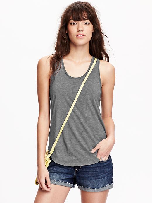 View large product image 1 of 2. Scoop-Neck Hi-Lo Tank