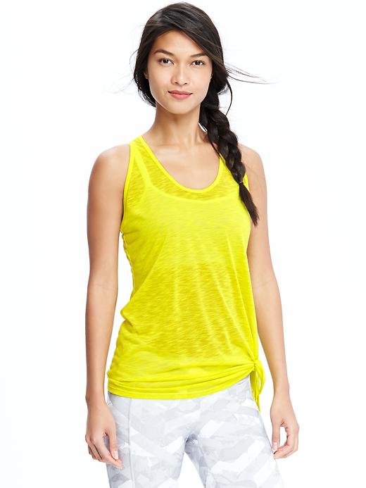 View large product image 1 of 1. Women's  Side-Tie Tanks