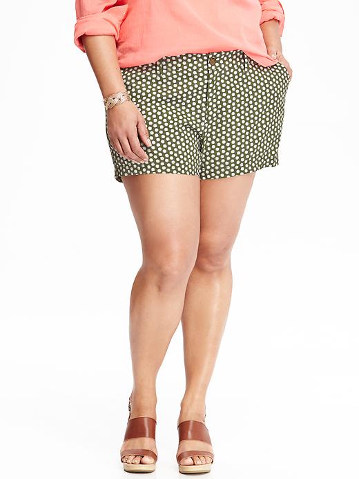 View large product image 1 of 2. Women's Plus Printed Shorts (5")
