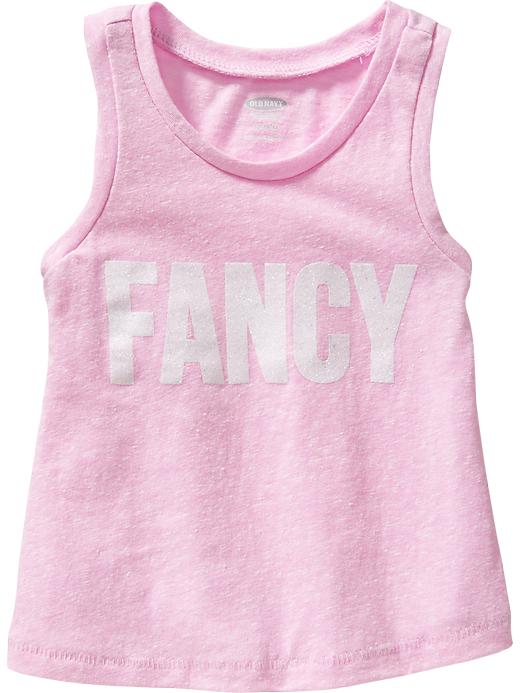View large product image 1 of 1. Text-Graphic Tanks for Baby