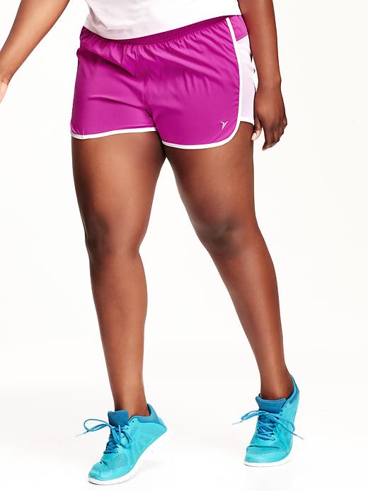 View large product image 1 of 1. Women's Plus Running Shorts (3-1/2")