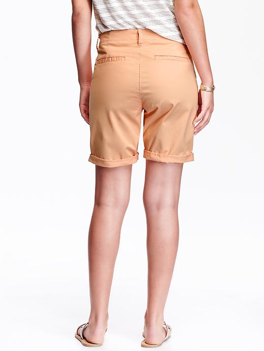 View large product image 2 of 2. Women's Cuffed Bermuda Shorts (6 1/2")
