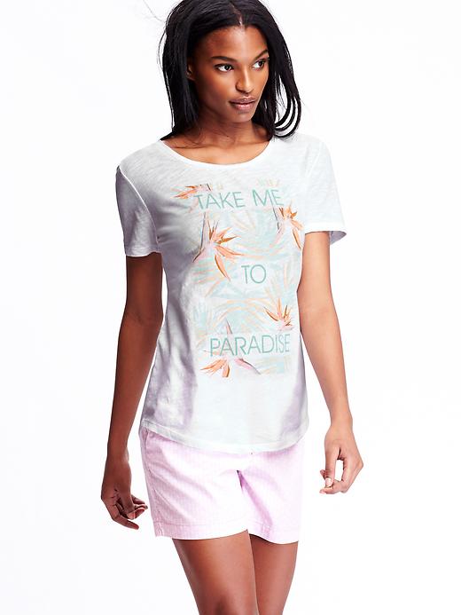 View large product image 1 of 2. Women's Tropical-Graphic Tees