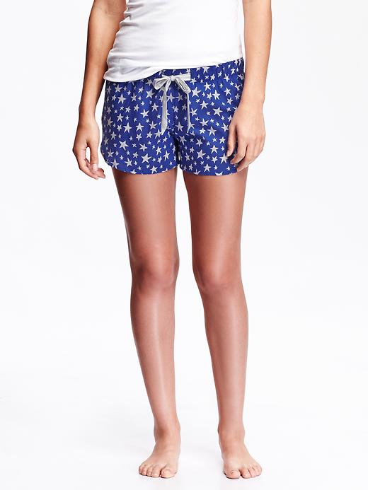 View large product image 1 of 2. Women's Patterned Lounge Shorts