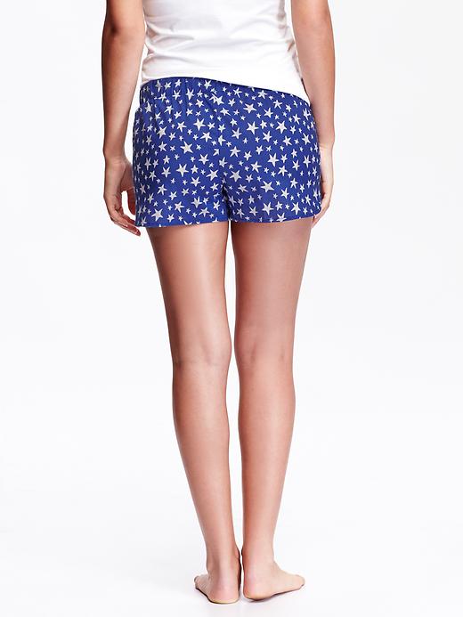 View large product image 2 of 2. Women's Patterned Lounge Shorts