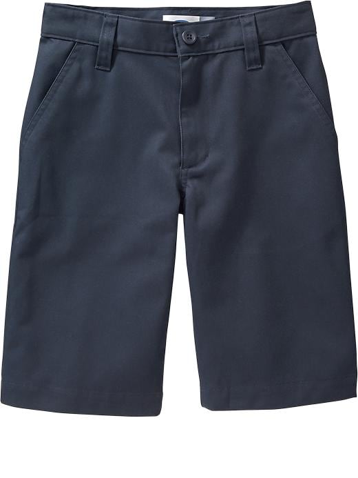View large product image 1 of 2. Stain-Resistant Uniform Shorts for Boys