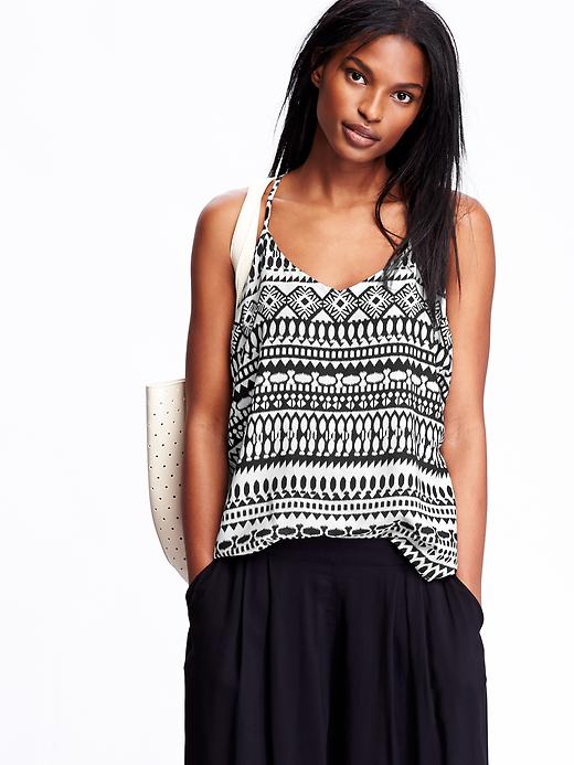 View large product image 1 of 1. Women's Printed Racerback Camis