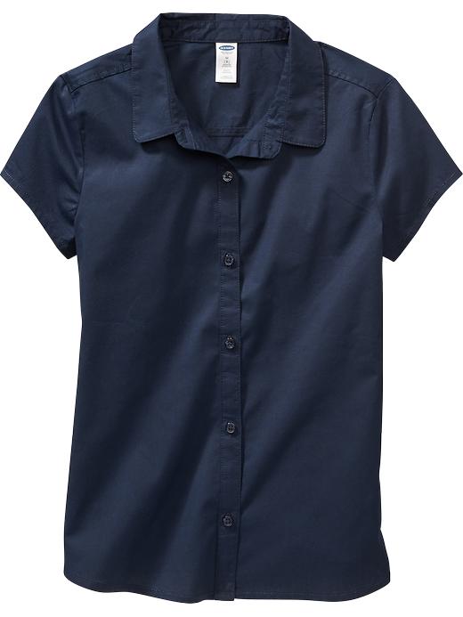 View large product image 1 of 1. Girls Uniform Short-Sleeve Shirts