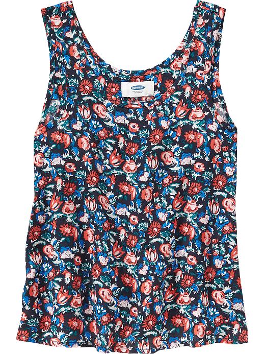 View large product image 1 of 1. Girls Printed Soft Tanks