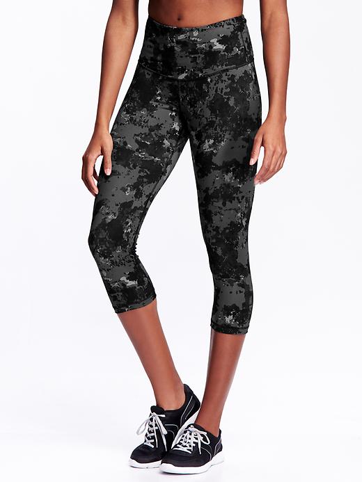 View large product image 1 of 1. High-Rise Compression Crops for Women